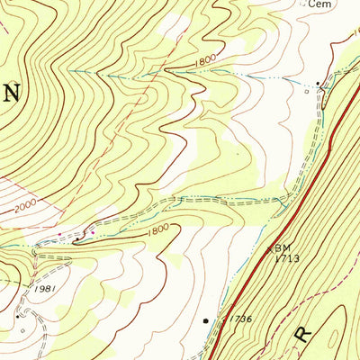United States Geological Survey Greenland Gap, WV (1967, 24000-Scale) digital map