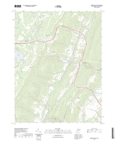 United States Geological Survey Greenland Gap, WV (2023, 24000-Scale) digital map