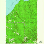 United States Geological Survey Greenland, MI (1950, 62500-Scale) digital map