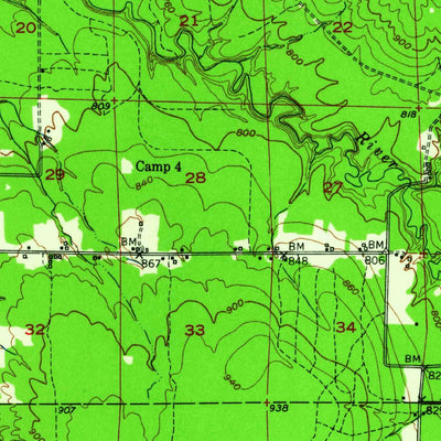 United States Geological Survey Greenland, MI (1950, 62500-Scale) digital map