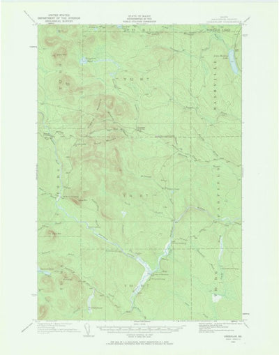 United States Geological Survey Greenlaw, ME (1930, 62500-Scale) digital map