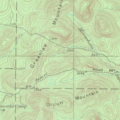United States Geological Survey Greenlaw, ME (1930, 62500-Scale) digital map