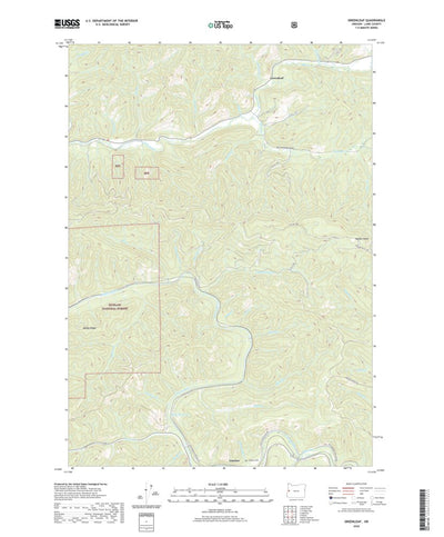 United States Geological Survey Greenleaf, OR (2020, 24000-Scale) digital map