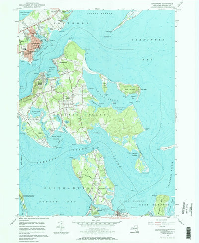 United States Geological Survey Greenport, NY (1956, 24000-Scale) digital map
