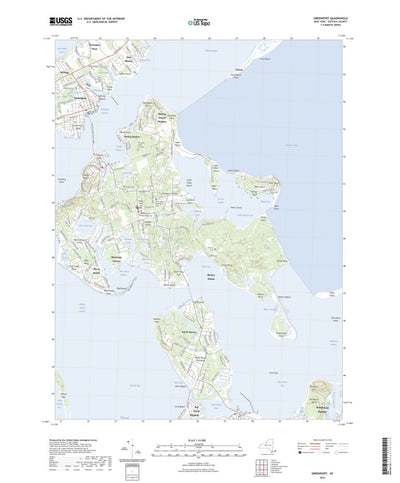 United States Geological Survey Greenport, NY (2023, 24000-Scale) digital map