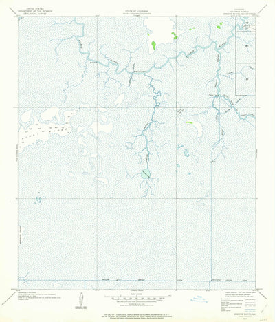 United States Geological Survey Greens Bayou, LA (1934, 24000-Scale) digital map