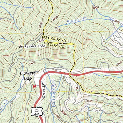 United States Geological Survey Greens Creek, NC (2022, 24000-Scale) digital map