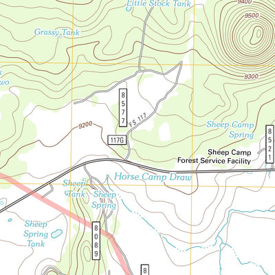 United States Geological Survey Greens Peak, AZ (2011, 24000-Scale) digital map