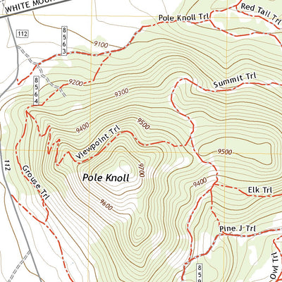 United States Geological Survey Greens Peak, AZ (2021, 24000-Scale) digital map