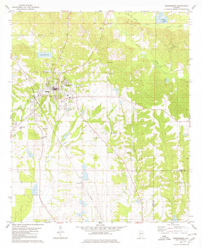 United States Geological Survey Greensboro, AL (1979, 24000-Scale) digital map