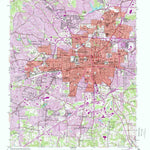 United States Geological Survey Greensboro, NC (1951, 24000-Scale) digital map