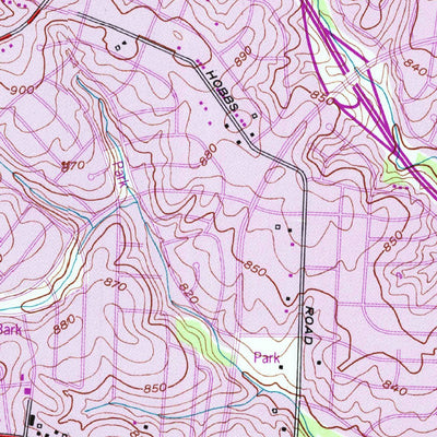 United States Geological Survey Greensboro, NC (1951, 24000-Scale) digital map