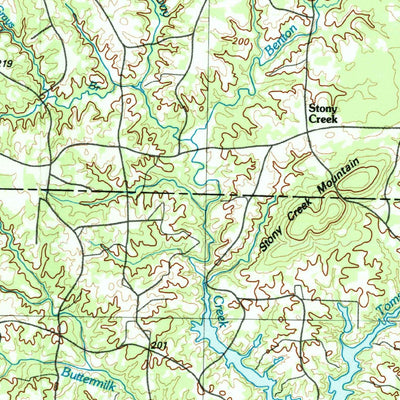 United States Geological Survey Greensboro, NC (1984, 100000-Scale) digital map