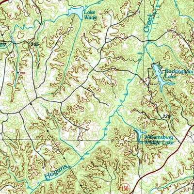 United States Geological Survey Greensboro, NC (1984, 100000-Scale) digital map