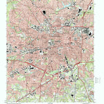 United States Geological Survey Greensboro, NC (1997, 24000-Scale) digital map