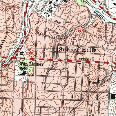 United States Geological Survey Greensboro, NC (1997, 24000-Scale) digital map