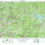 United States Geological Survey Greensboro, NC-VA (1953, 250000-Scale) digital map