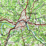 United States Geological Survey Greensboro, NC-VA (1953, 250000-Scale) digital map