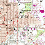 United States Geological Survey Greensburg, IN (1958, 24000-Scale) digital map