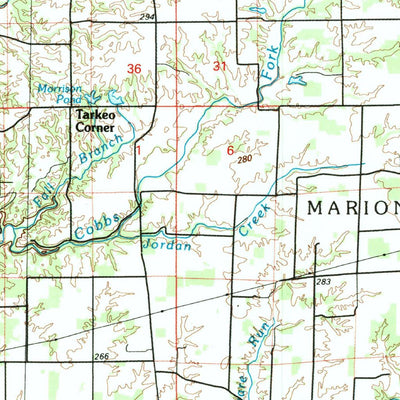 United States Geological Survey Greensburg, IN (1986, 100000-Scale) digital map