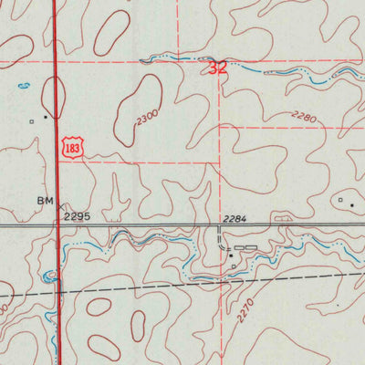 United States Geological Survey Greensburg, KS (1969, 24000-Scale) digital map