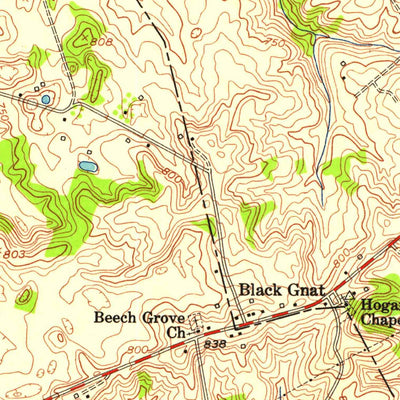 United States Geological Survey Greensburg, KY (1954, 24000-Scale) digital map