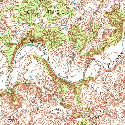 United States Geological Survey Greensburg, KY (1961, 24000-Scale) digital map