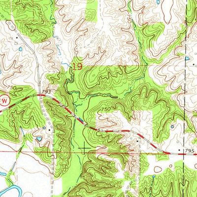United States Geological Survey Greensburg, MO (1965, 24000-Scale) digital map