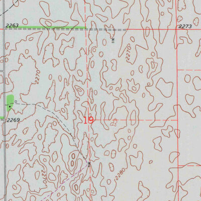 United States Geological Survey Greensburg NW, KS (1969, 24000-Scale) digital map