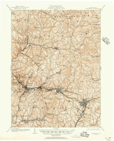 United States Geological Survey Greensburg, PA (1906, 62500-Scale) digital map