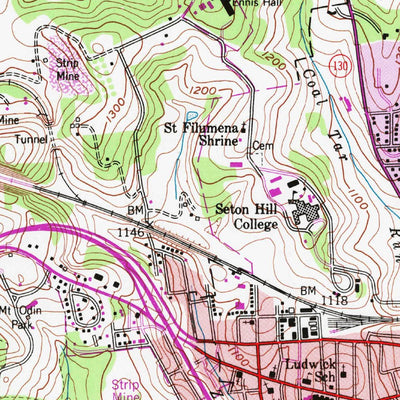 United States Geological Survey Greensburg, PA (1954, 24000-Scale) digital map
