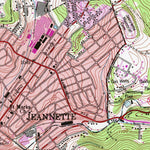 United States Geological Survey Greensburg, PA (1954, 24000-Scale) digital map