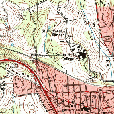 United States Geological Survey Greensburg, PA (1993, 24000-Scale) digital map