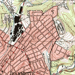 United States Geological Survey Greensburg, PA (1993, 24000-Scale) digital map