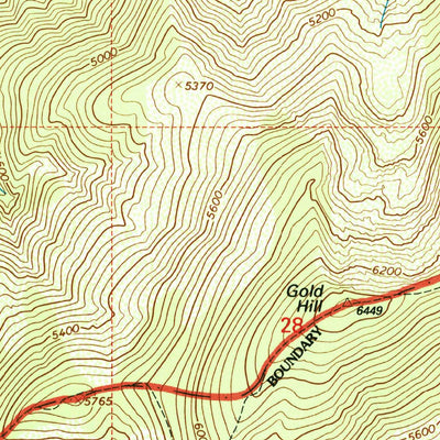 United States Geological Survey Greenside Butte, ID (1994, 24000-Scale) digital map