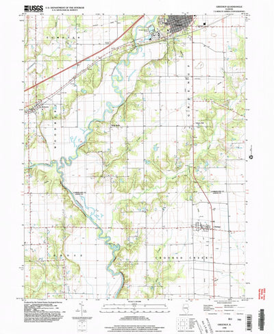 United States Geological Survey Greenup, IL (1998, 24000-Scale) digital map
