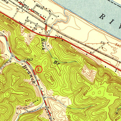 United States Geological Survey Greenup, KY-OH (1953, 24000-Scale) digital map
