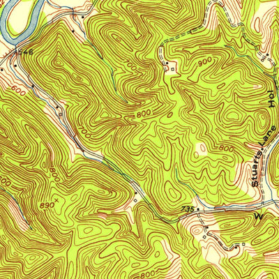 United States Geological Survey Greenup, KY-OH (1953, 24000-Scale) digital map