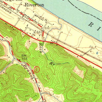 United States Geological Survey Greenup, KY-OH (1958, 24000-Scale) digital map