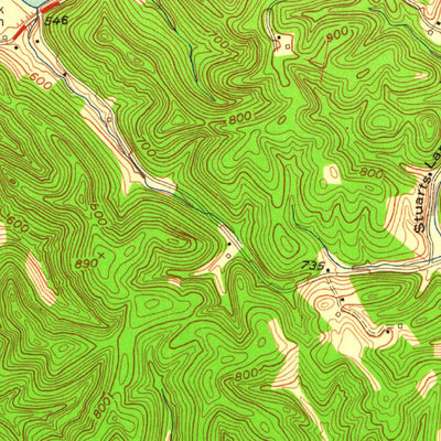 United States Geological Survey Greenup, KY-OH (1958, 24000-Scale) digital map