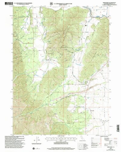 United States Geological Survey Greenview, CA (2001, 24000-Scale) digital map
