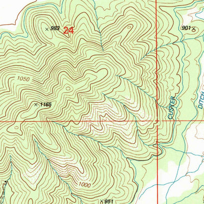 United States Geological Survey Greenview, CA (2001, 24000-Scale) digital map