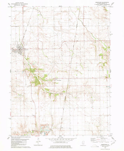 United States Geological Survey Greenview, IL (1980, 24000-Scale) digital map