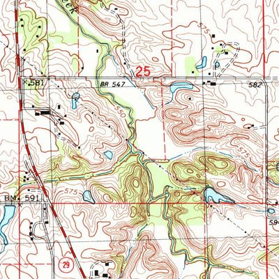 United States Geological Survey Greenview, IL (1998, 24000-Scale) digital map