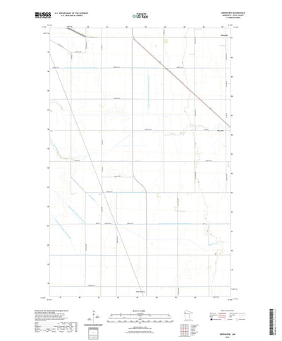 United States Geological Survey Greenview, MN (2022, 24000-Scale) digital map