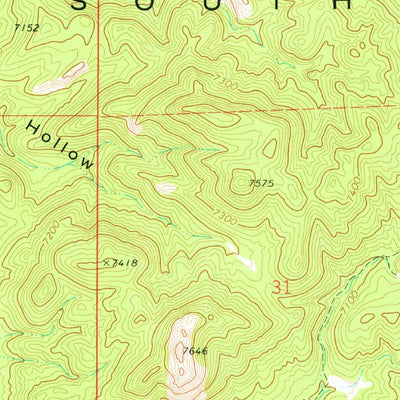 United States Geological Survey Greenville Bench, UT (1971, 24000-Scale) digital map