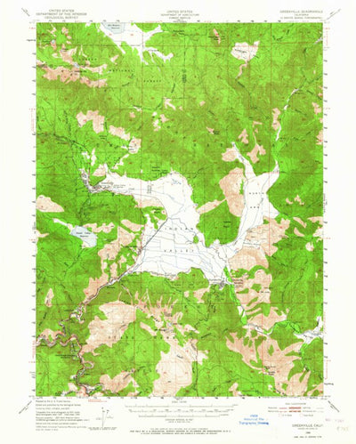 United States Geological Survey Greenville, CA (1950, 62500-Scale) digital map