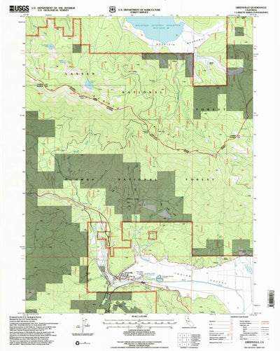 United States Geological Survey Greenville, CA (1994, 24000-Scale) digital map