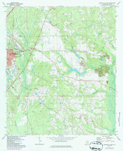 United States Geological Survey Greenville East, AL (1971, 24000-Scale) digital map