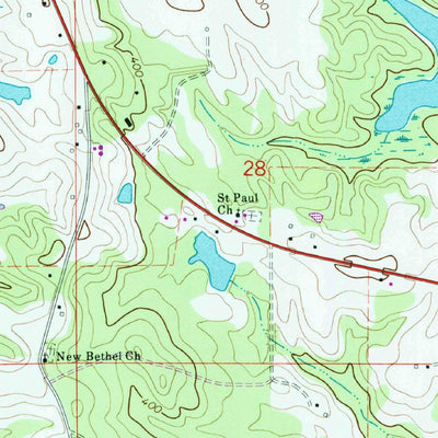 United States Geological Survey Greenville East, AL (1971, 24000-Scale) digital map